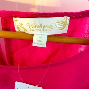 Suzanne Betro “weekend” eyelet shirt “NWT”